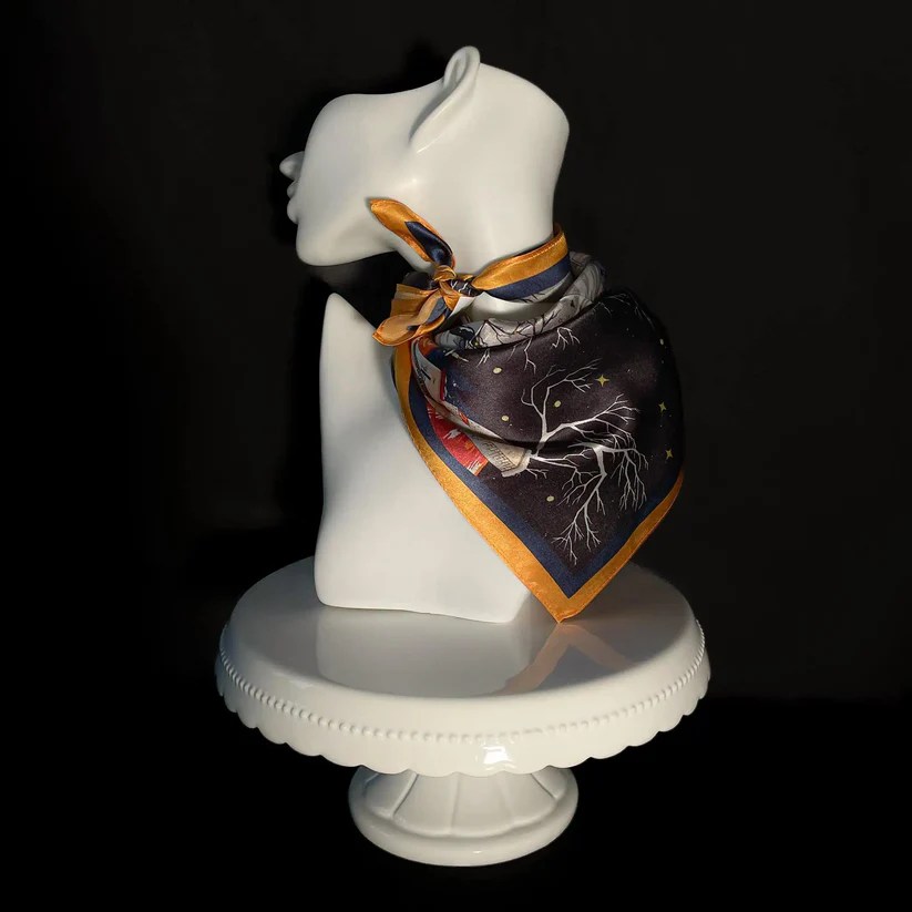 natūralaus šilko skaros